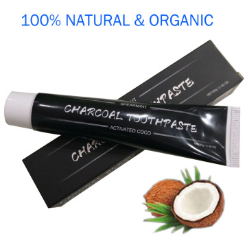 100% Natural & organic peppermint bamboo charcoal toothpaste